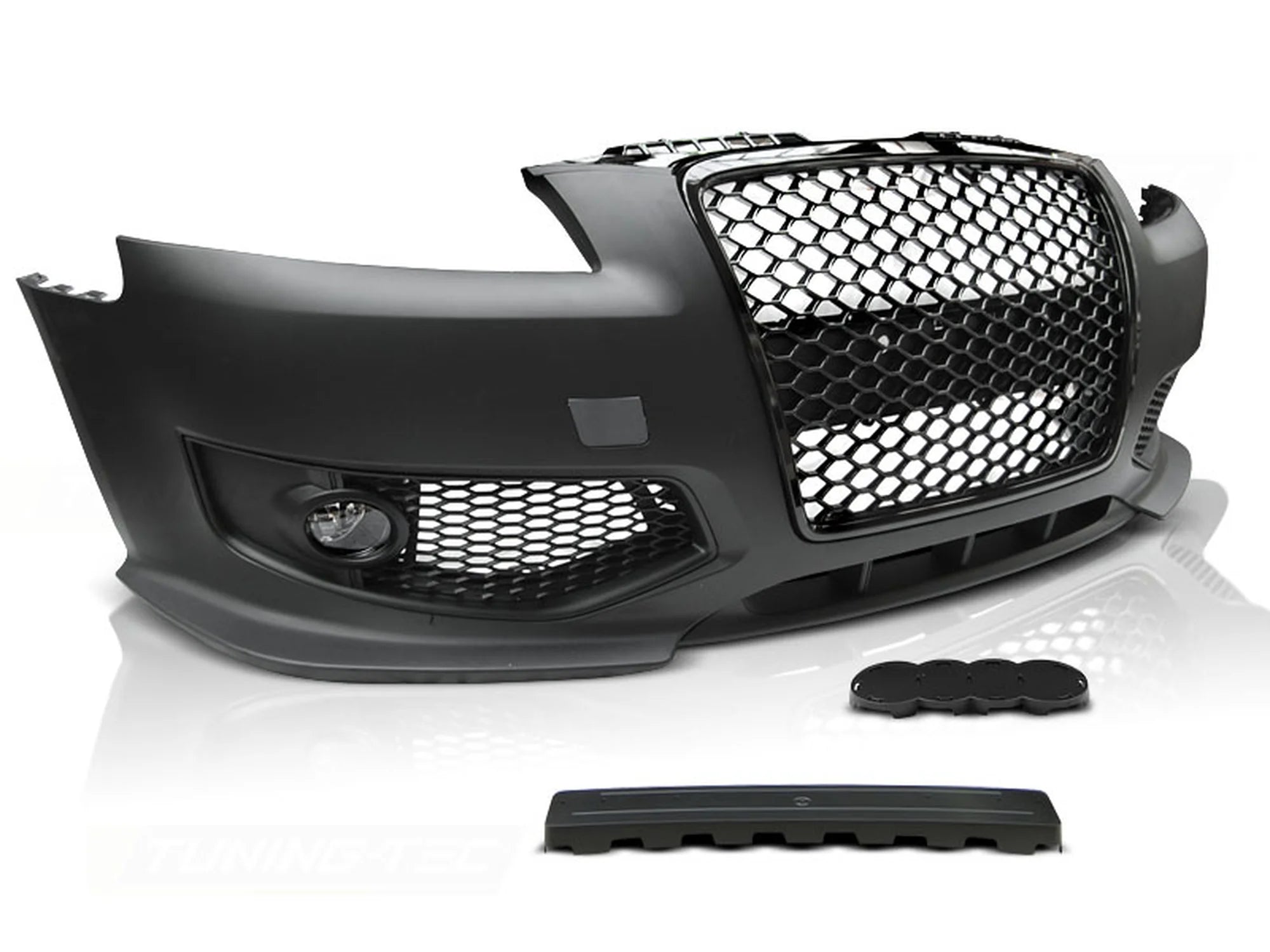 Pare-chocs avant sport noir compatible avec Audi A3 06.05-04.08