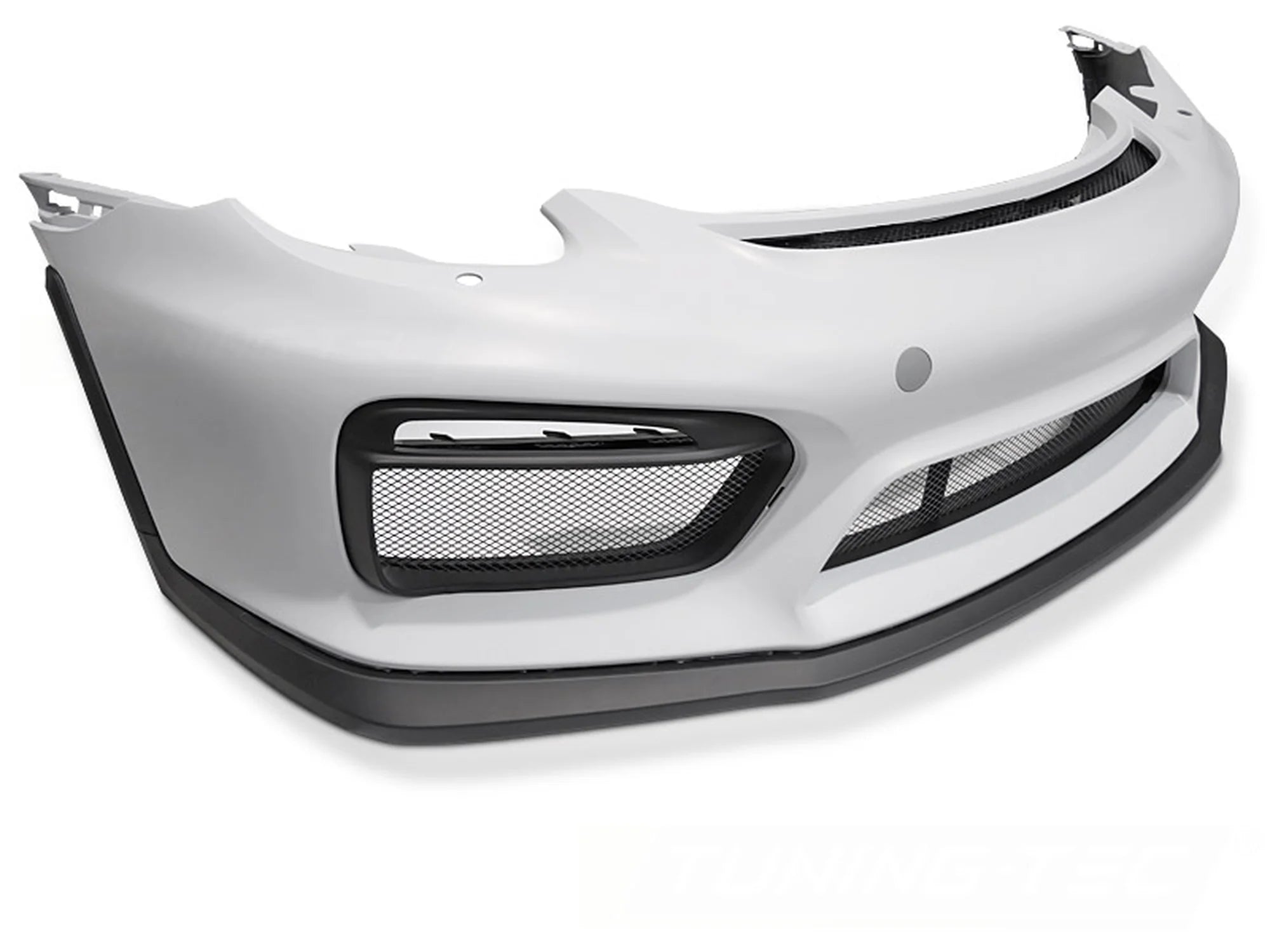 Pare-chocs avant style sport compatible Porsche Cayman 981c / Boxster 981 (2012-2016) avec trou pour rondelle