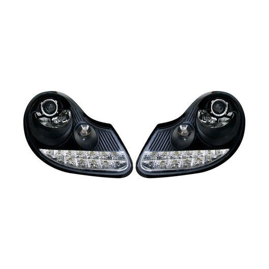  Phares Avant Navan pour Boxster 986 & 911 996 (97-04) - Fond Noir