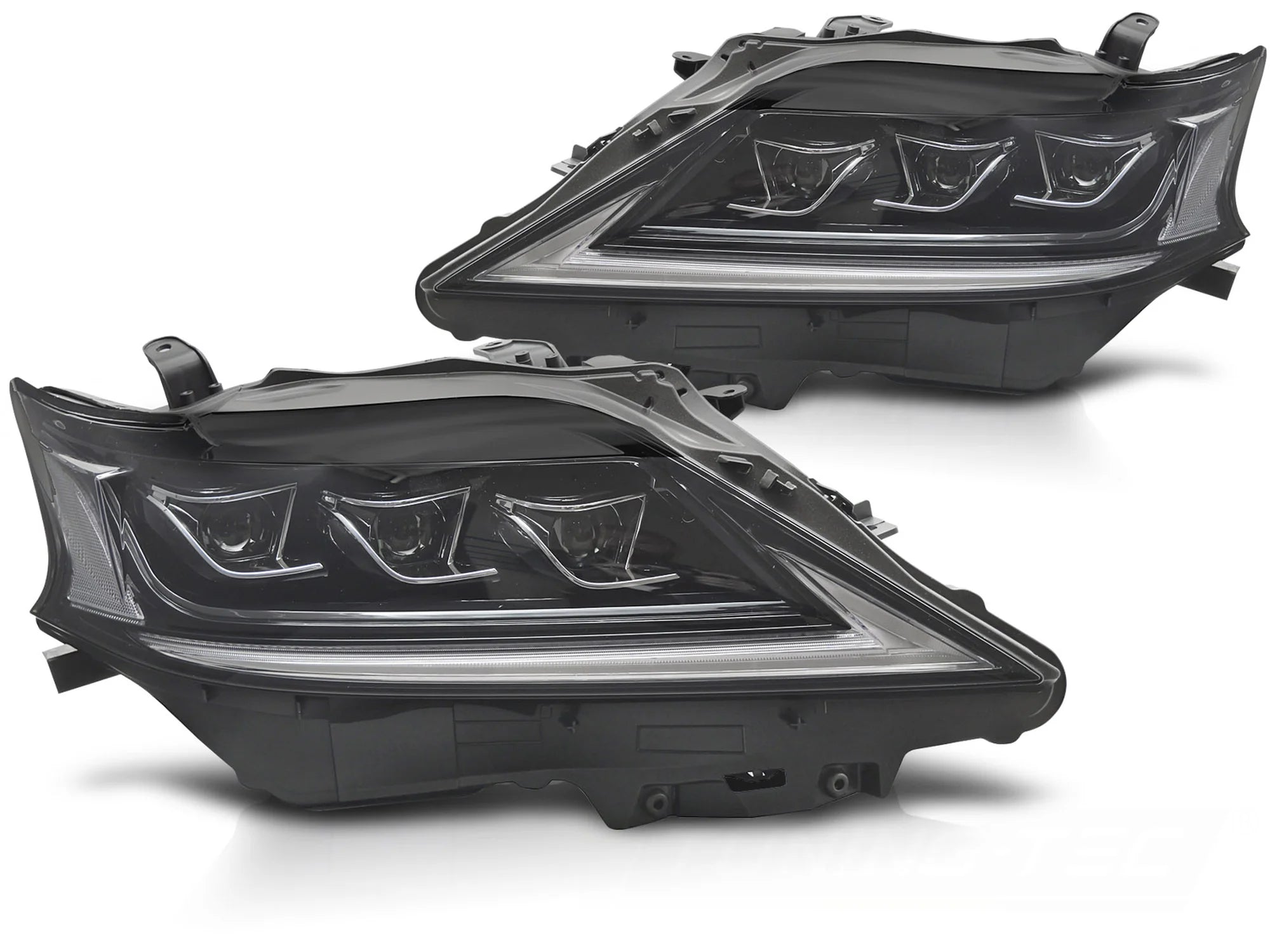 Phares avant à LED noirs pour Lexus RX 12-15