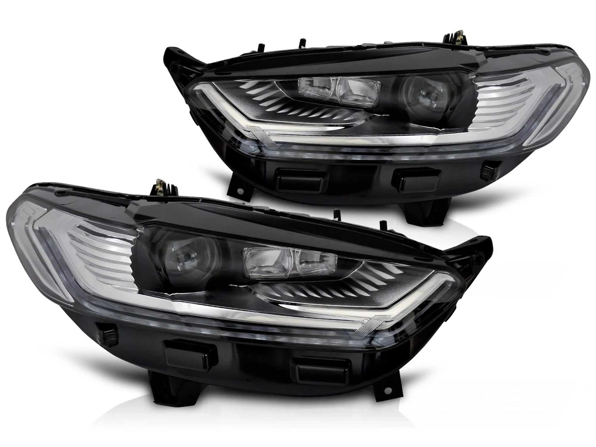 Phares avant à LED séquentiels avec feux de jour (DRL) compatibles avec Ford Monedo MK5 14-18