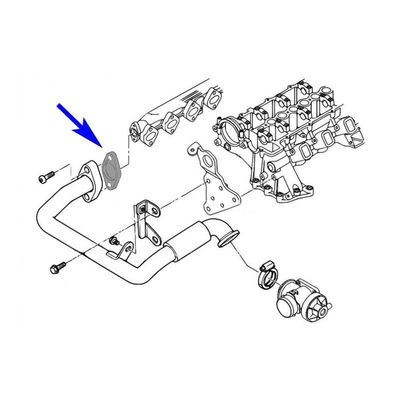  Plaque de suppression vanne EGR BMW M47 M57 E38 E39 E46 E53