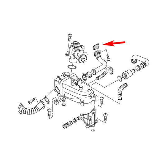  Plaque de suppression vanne EGR pour 2.7 TDI 3.0 TDI Audi VW