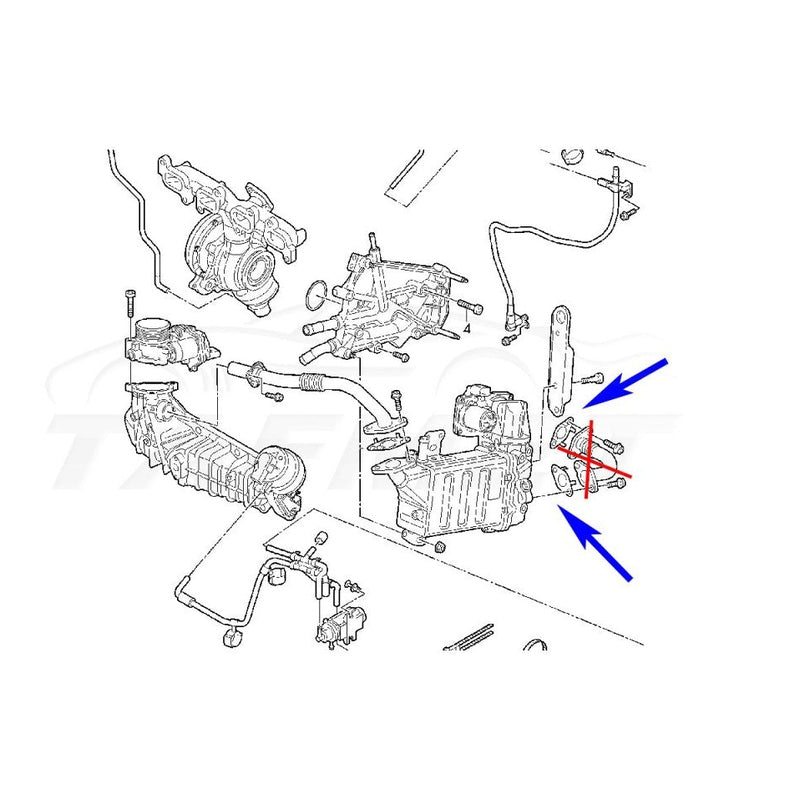 Plaques suppression vanne EGR 2.0 TDI CXEB CXFA CXGA CXGB CXHA CXHB avec joints