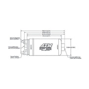 Pompe à essence AEM 400 L/h 50-1005 Raccords Dash