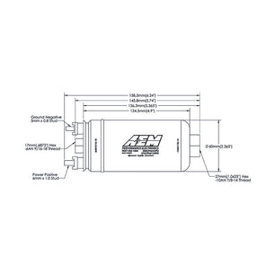  Pompe à essence AEM 400 L/h 50-1005 Raccords Dash