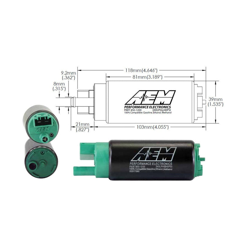  Pompe à essence universelle e85 AEM 340 L/h