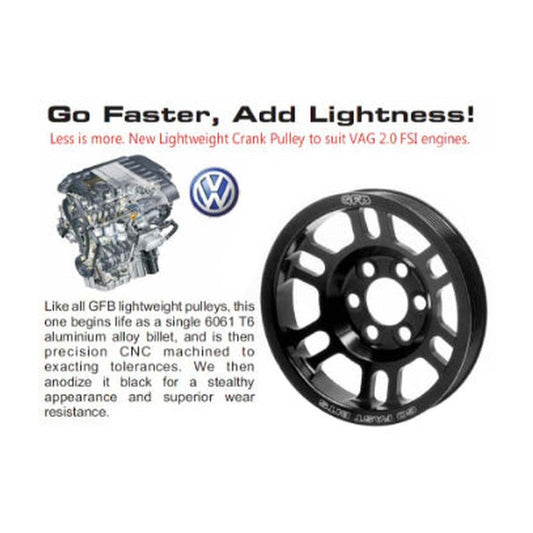  Poulie de vilebrequin légère VW Golf / Passat / Audi A3 / TT 2.0 TFSI GFB