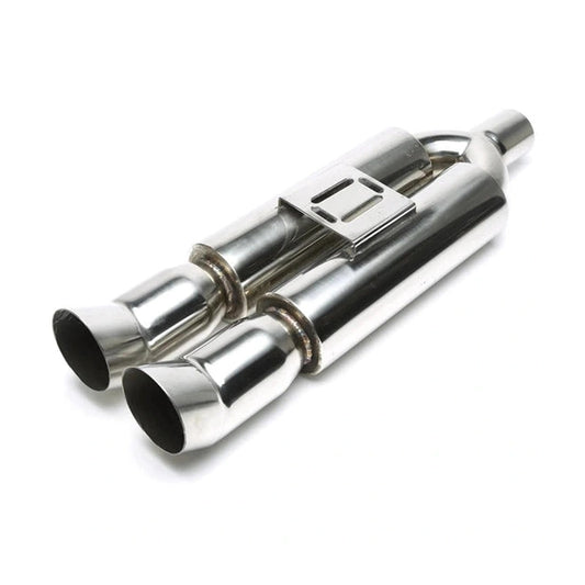  Silencieux Sport Inox Universel Style DTM 2 x 90/100mm ovale pointu - TA Technix