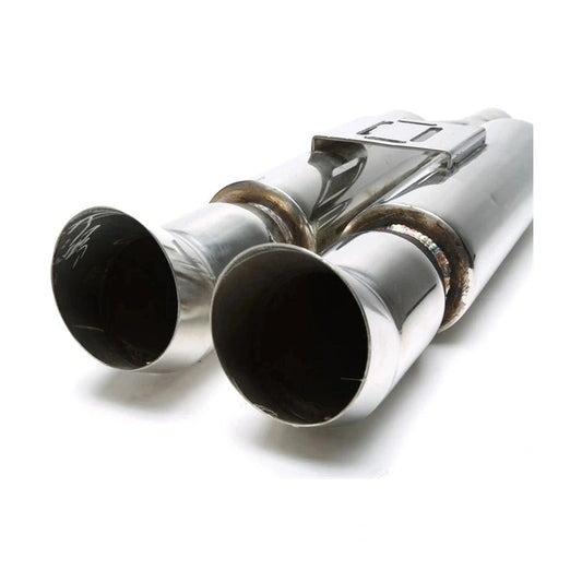  Silencieux Sport Inox Universel Style DTM 2 x 90/100mm ovale pointu - TA Technix