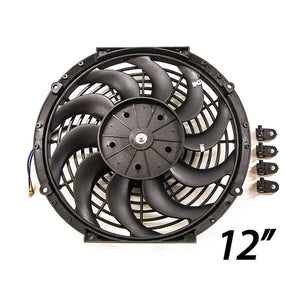  Ventilateurs Type SPAL Universels de 7 à 14 Pouces - Refroidissement Haute Performance