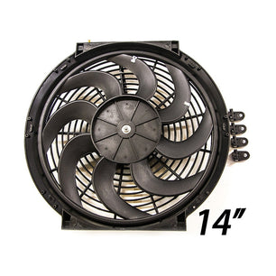  Ventilateurs Type SPAL Universels de 7 à 14 Pouces - Refroidissement Haute Performance