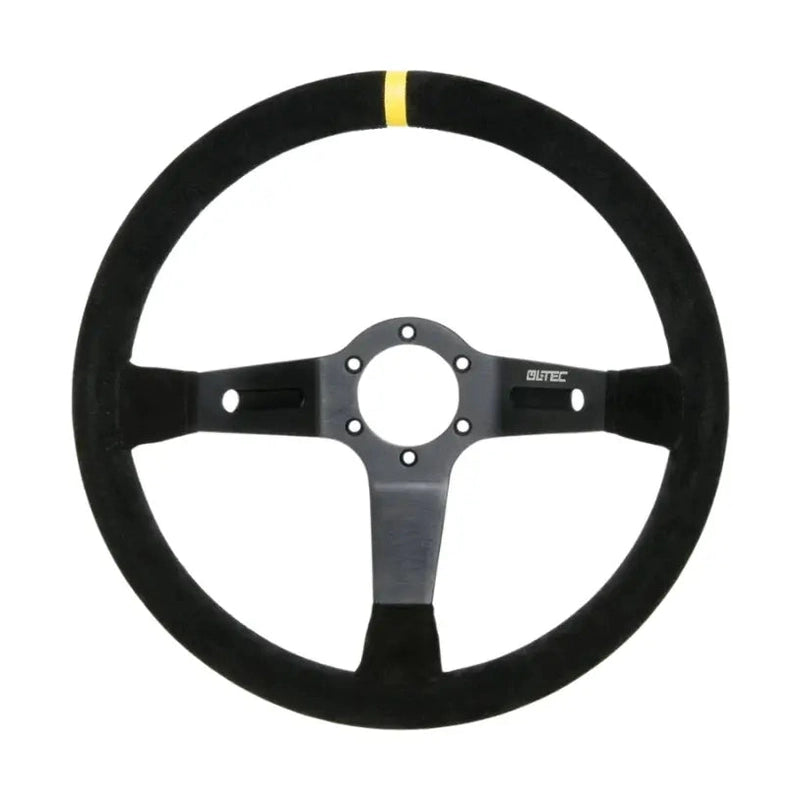  Volant tulipé en daim noir 90 mm / 35cm