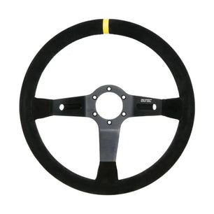  Volant tulipé en daim noir 90 mm / 35cm