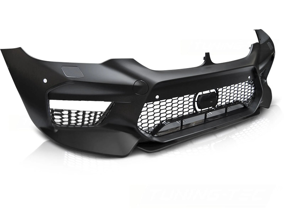 Pare-chocs avant style sport avec PDC et aileron, compatible BMW G30 G31 17-20