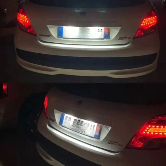  Éclairage de Plaque d'Immatriculation LED pour Peugeot & Citroën