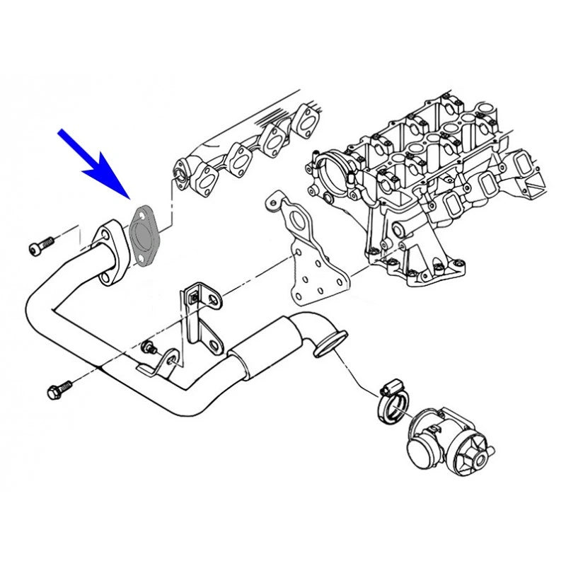 Plaque de suppression vanne EGR BMW M47 M57 E38 E39 E46 E53 