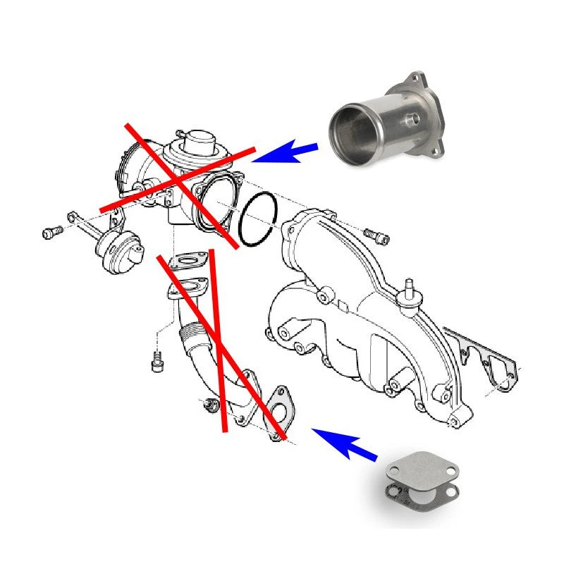 Kit de suppression vanne EGR 1.9 TDI AWX AVF ASZ BTB AXC 