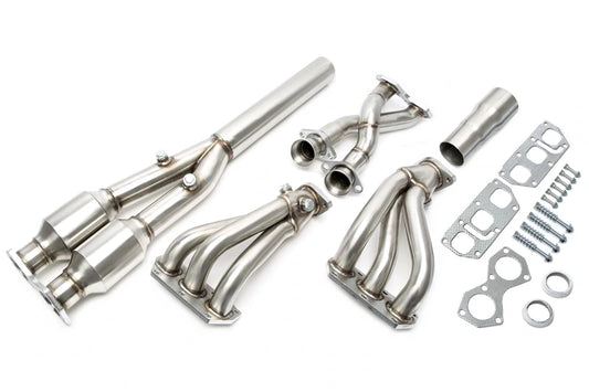 Collecteur d'échappement inox avec Y-Pipe pour VW Golf IV R32 Audi TT 3.2 VR6 