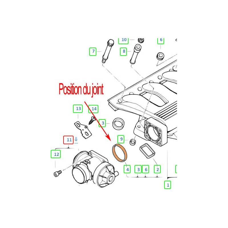 Kit de suppression vanne EGR électronique BMW 3,0D 