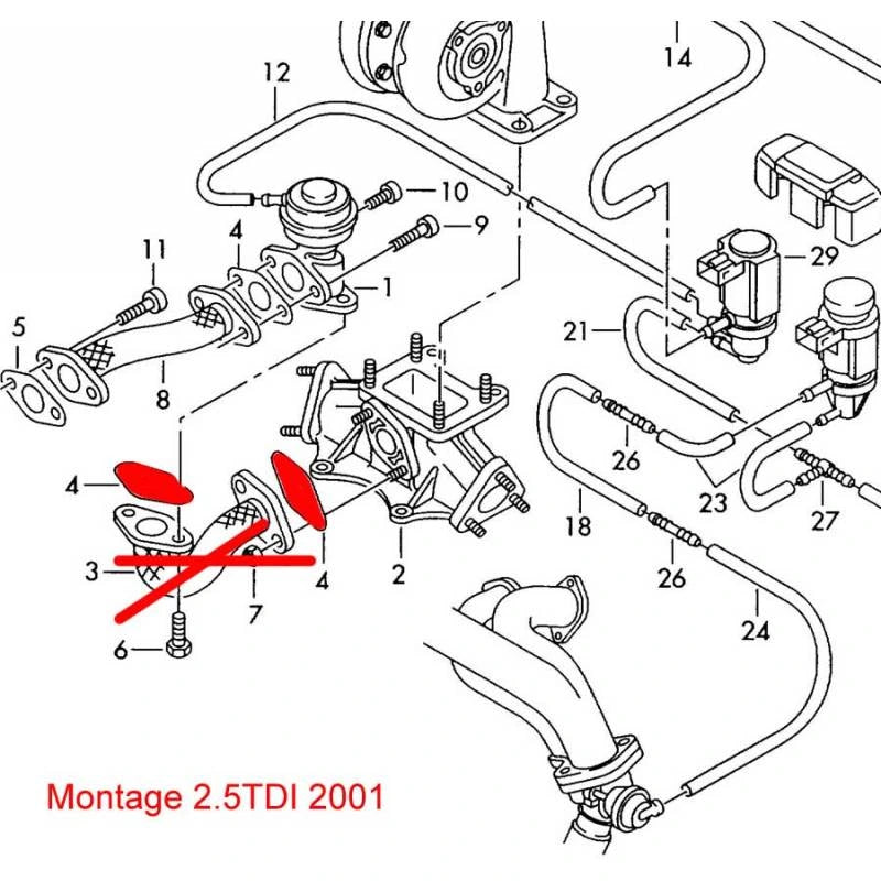 Plaques suppression vanne EGR TDI