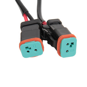  Faisceau électrique waterproof pour 2 LED