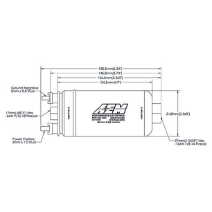  Pompe à essence AEM 400 L/h 50-1005 Raccords Dash
